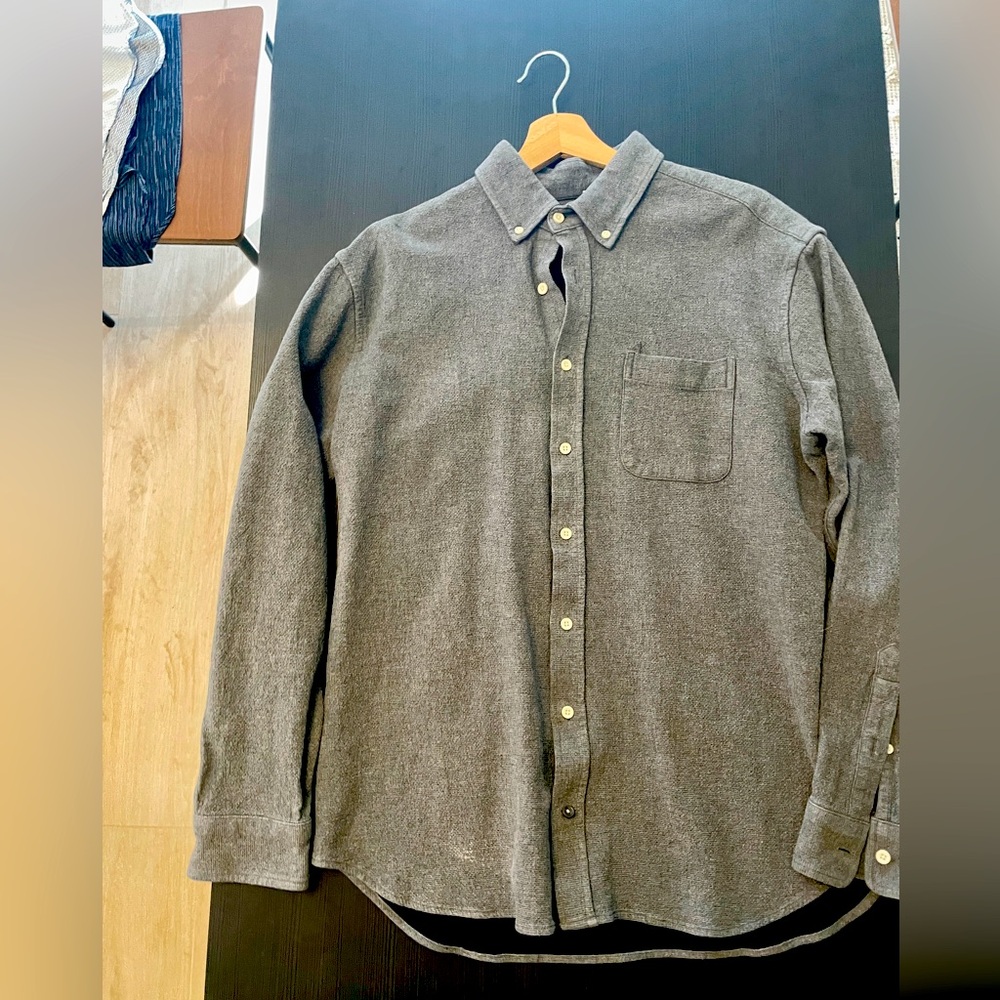 Taylor Stitch 46 Shirt Long Sleeves Organic Cotton Pocket Oxford Midweight